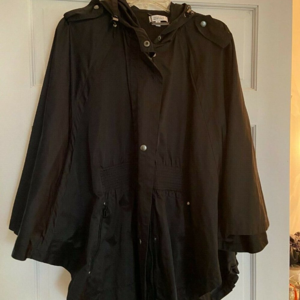 Barney's New York Women's Black Rain Cape - Size S Excellent Condition